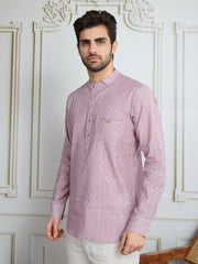 Woven Design Short Kurta