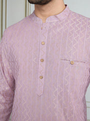 Woven Design Short Kurta
