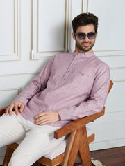 Woven Design Short Kurta