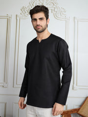 Men Sweetheart Neck Short Kurta