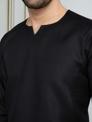 Men Sweetheart Neck Short Kurta