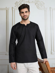 Men Sweetheart Neck Short Kurta