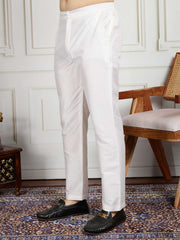 Striped Sequinned Embroidered Straight Kurta With Trousers