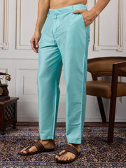 Woven Embroidered Kurta & Trousers With Nehru Jacket