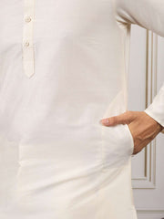 Men Sequinned Embroidered Kurta & Trousers With Nehru Jacket