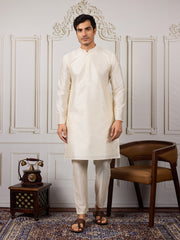 Men Solid Kurta with Pyjama & Nehru jacket