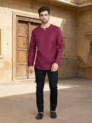 Round Neck Above Knee Straight Kurta