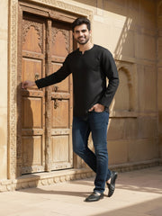 Round Neck Above Knee Straight Kurta