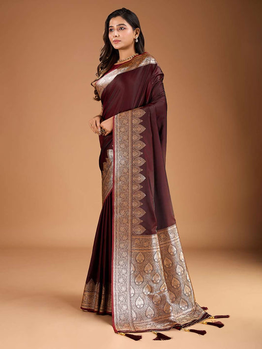 Woven Design Saree With Blouse