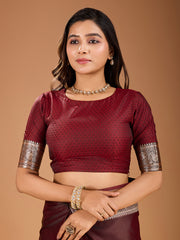 Woven Design Saree With Blouse