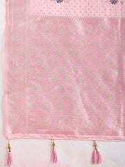 Floral Woven Design Saree With Blouse