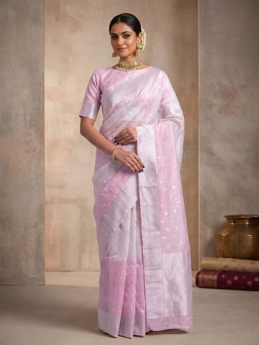 Ethnic Motifs Zardozi Pure Cotton Saree