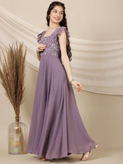 Embroidered Maxi Ethnic Dresses