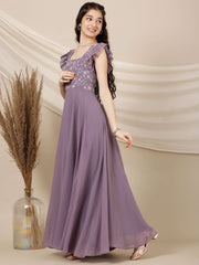 Embroidered Maxi Ethnic Dresses