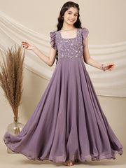 Embroidered Maxi Ethnic Dresses