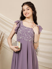 Embroidered Maxi Ethnic Dresses