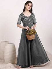 Girls Embroidered Ethnic Maxi Dresses