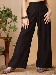 Girls Floral Regular Sequinned Kurta with Palazzos