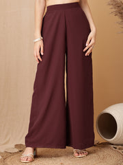 Girls Floral Embroidered Regular Thread Work Kurta with Palazzos