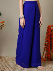 Girls Ethnic Motifs Embroidered Regular Sequinned Kurta with Palazzos