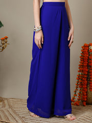 Girls Ethnic Motifs Embroidered Regular Sequinned Kurta with Palazzos