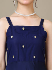 Girls Embroidered A-Line Ethnic Dresses