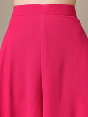 Girls Floral Embroidered Regular Kurta with Palazzos