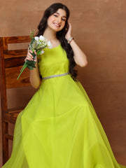 Shoulder Straps Gown Ethnic Dresses