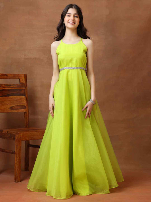 Shoulder Straps Gown Ethnic Dresses