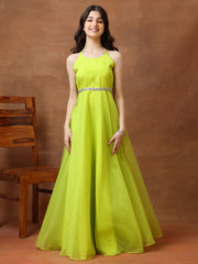 Shoulder Straps Gown Ethnic Dresses