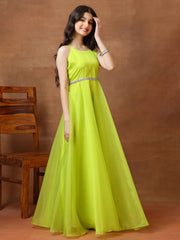 Shoulder Straps Gown Ethnic Dresses