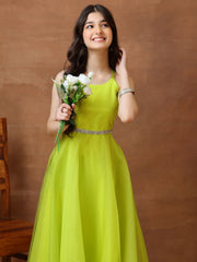 Shoulder Straps Gown Ethnic Dresses