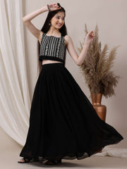 Girls Embroidered Ready to Wear Lehenga