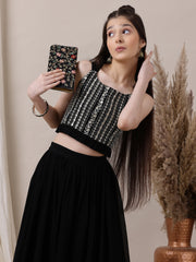 Girls Embroidered Ready to Wear Lehenga