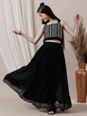 Girls Embroidered Ready to Wear Lehenga