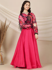 Girls Printed Ready to Wear Lehenga