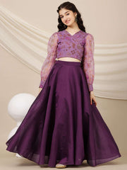 Girls Printed Ready to Wear Lehenga & Choli