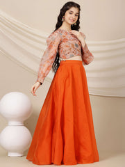 Girls Printed Ready to Wear Lehenga