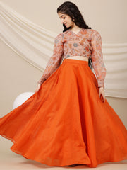 Girls Printed Ready to Wear Lehenga