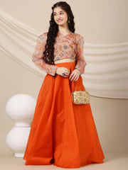 Girls Printed Ready to Wear Lehenga