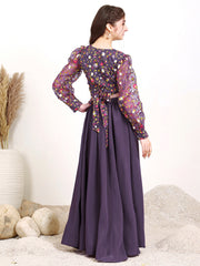 Girls Embroidered Thread Work Ready to Wear Lehenga and Blouse