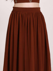 Girls Embroidered Thread Work Ready to Wear Lehenga