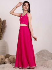 Girls Embroidered Ready to Wear Lehenga