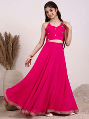 Girls Embroidered Ready to Wear Lehenga