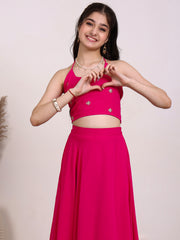 Girls Embroidered Ready to Wear Lehenga