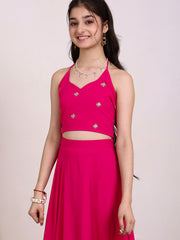 Girls Embroidered Ready to Wear Lehenga