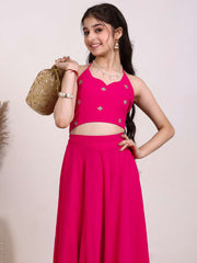 Girls Embroidered Ready to Wear Lehenga