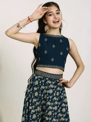 Girls Embroidered Thread Work Ready to Wear Lehenga