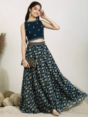 Girls Embroidered Thread Work Ready to Wear Lehenga