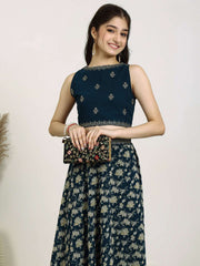 Girls Embroidered Thread Work Ready to Wear Lehenga